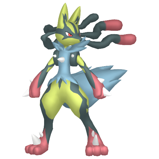 Shiny Lucario Mega Lucario