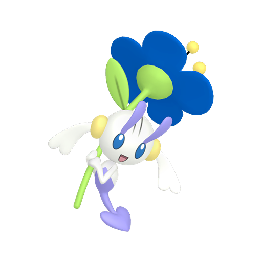 Blue Flower Shiny